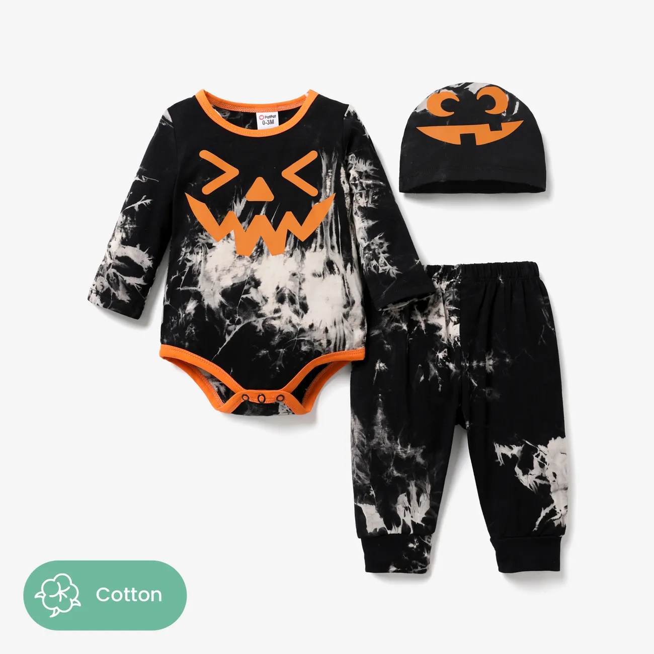 3pcs Childlike Halloween Cotton Blend Baby Boy Set big image 1
