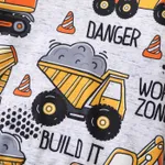 Toddler Boy Vehicle Excavator Print Hoodie Sweatshirt  image 5