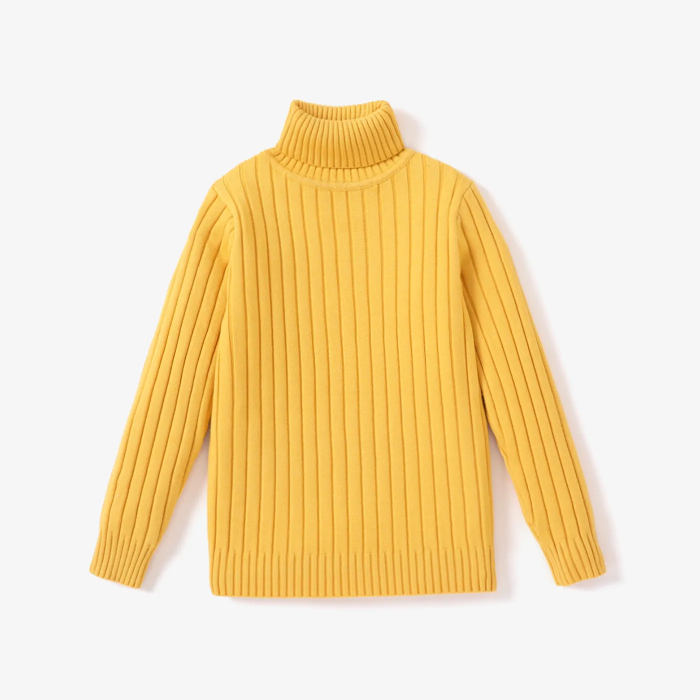 Yellow hot sale ribbed turtleneck