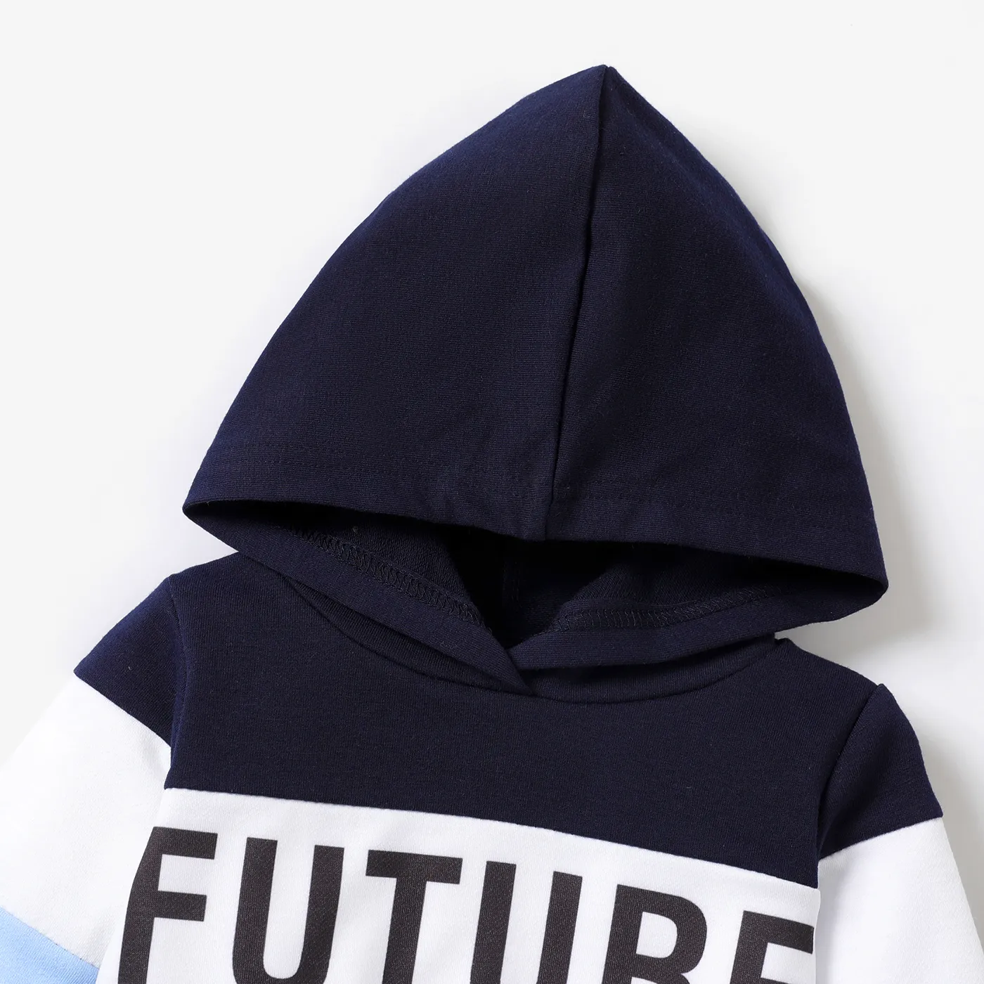 2pcs Baby Boy Letter Classic Long Sleeve Set Blue image 3