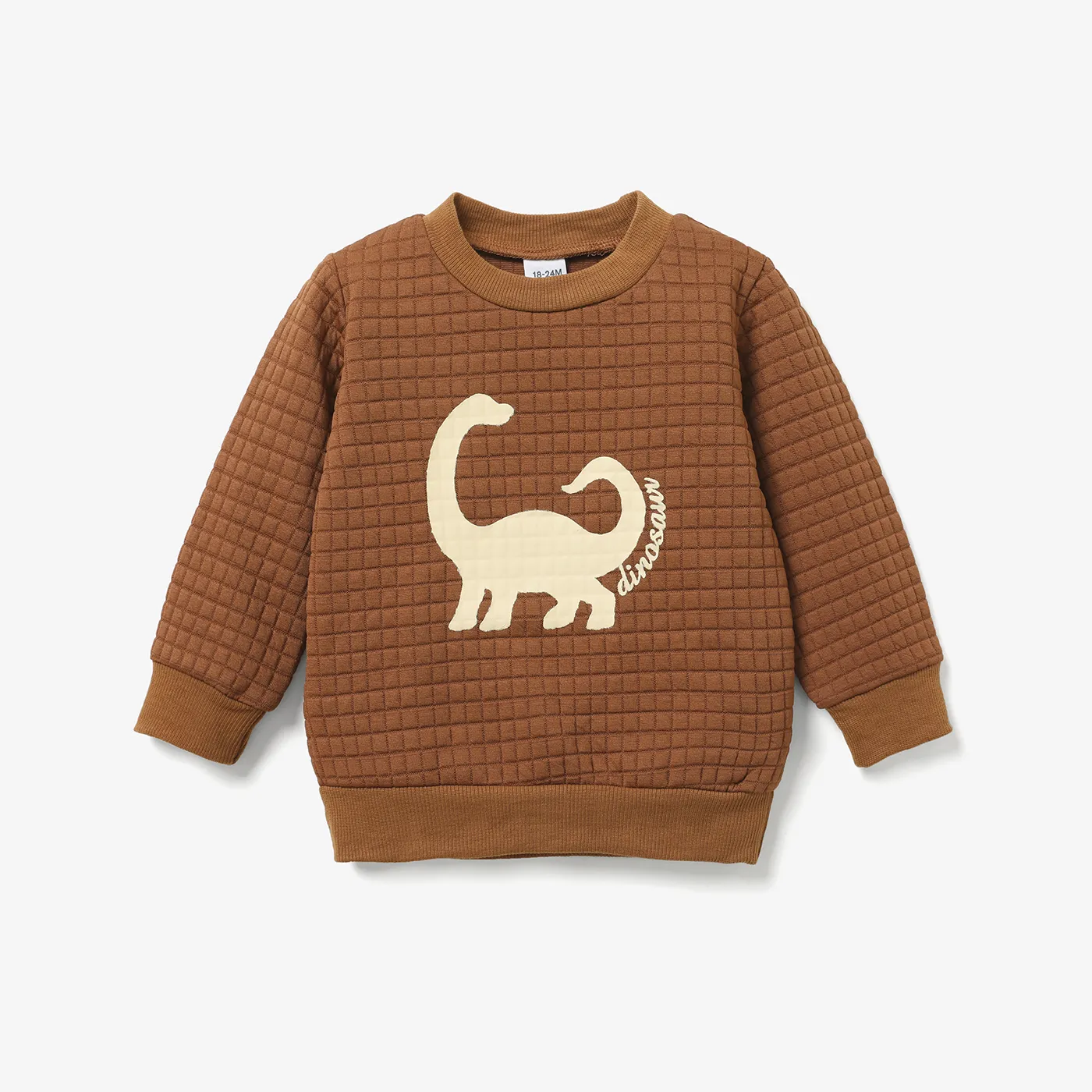 Sweat-shirt Texturé à Imprimé Dinosaure Pour Tout-petit Garçon