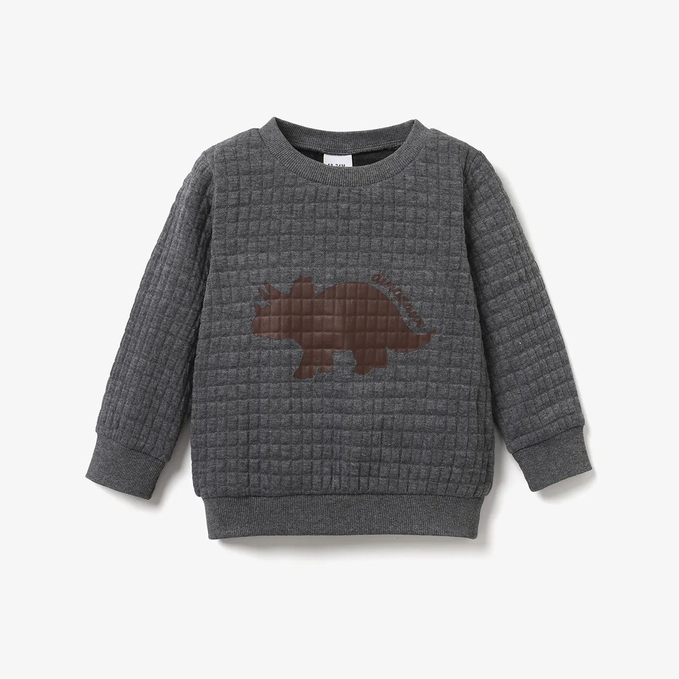 Sweat-shirt Texturé à Imprimé Dinosaure Pour Tout-petit Garçon