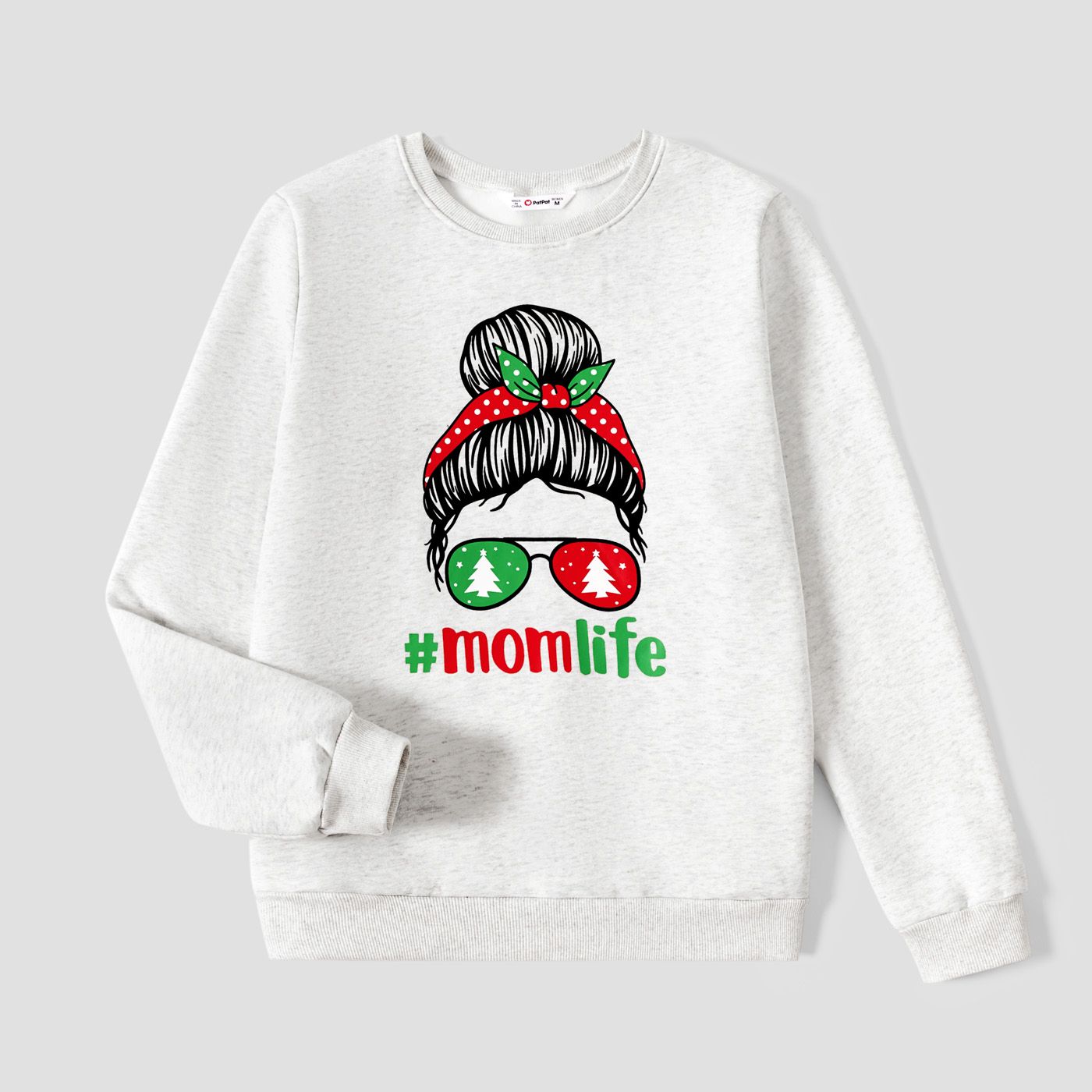 

Mommy and Me Family Matching Characters Print Long Sleeve Tops