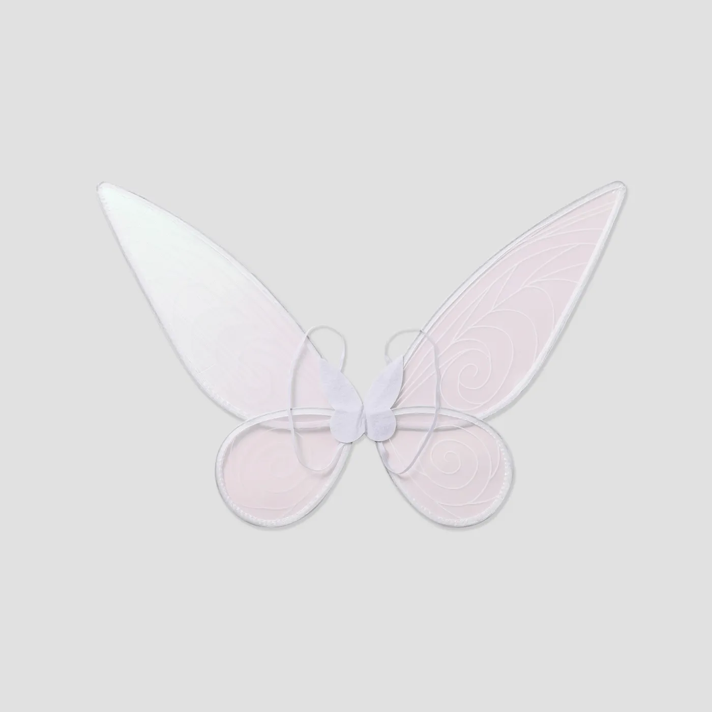 Kid Girl 3D Floral Butterfly Applique Mesh Panel Flutter-sleeve Fairy Dress  image 3