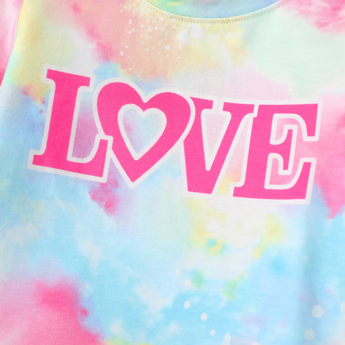 2PCS Kid Girl Basic Pajamas Top/ Pants Set   image 3
