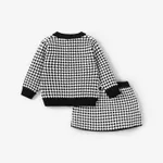 2PCS Baby Girl Elegant Sweater Cardigan and Skirt Set  image 2
