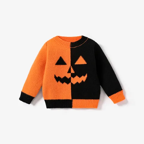 Baby Boy/Girl Childlike Halloween  Pattern Sweater 