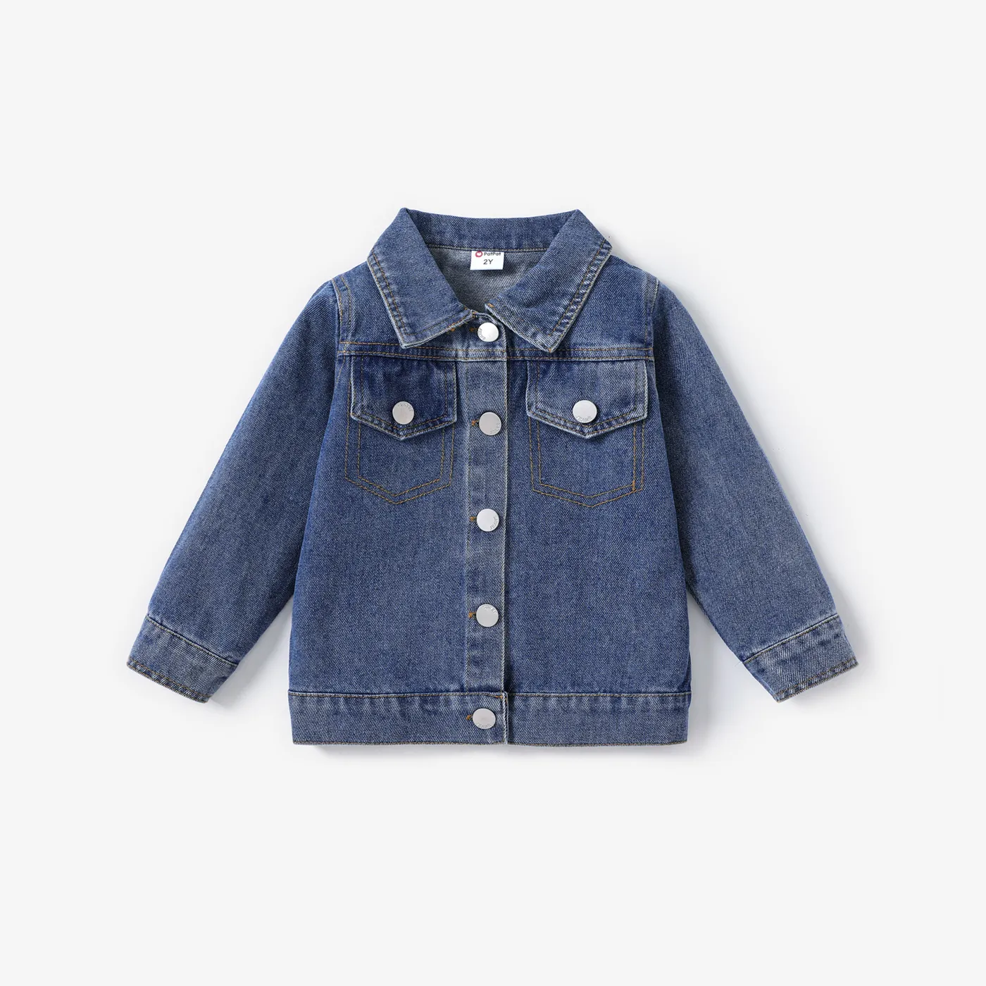 Toddler Girl Unicorn Animal print Denim Jacket Blue image 2