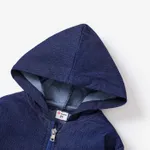  Toddler Boy/Girl Solid Color Hooded Denim Jacket  image 3