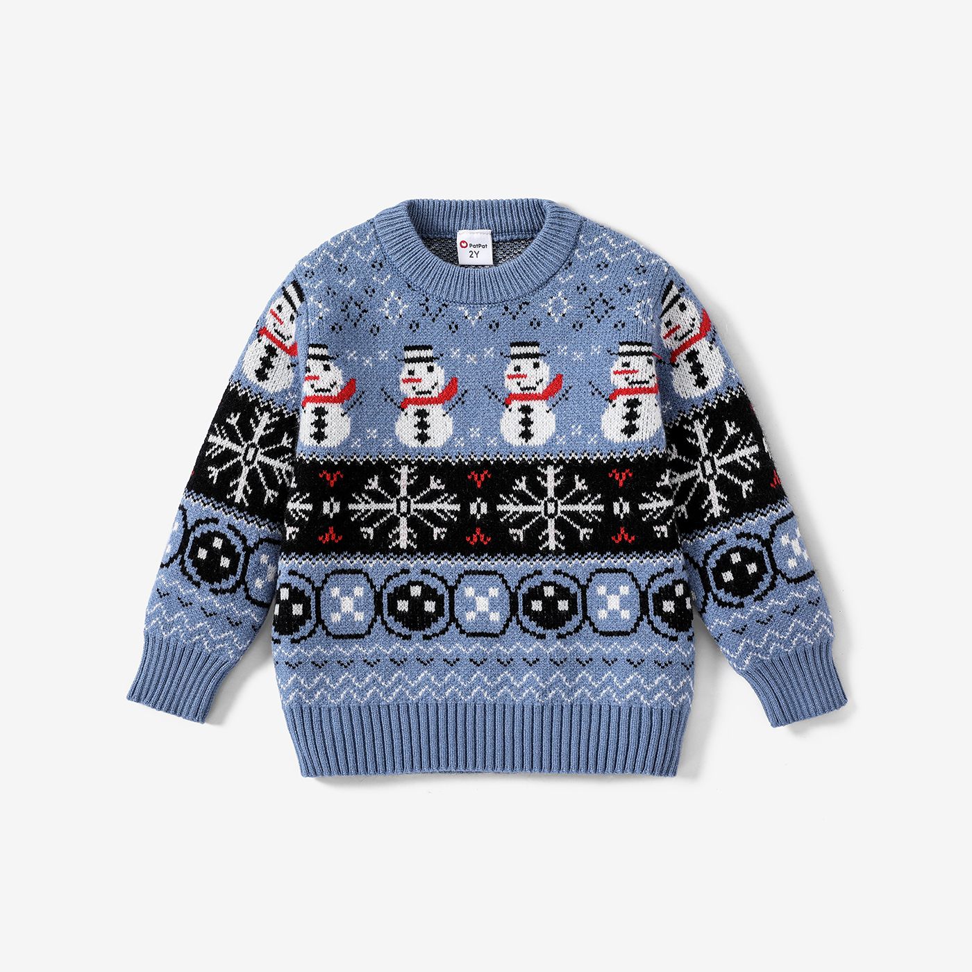 Toddler Boy/Girl Christmas Snowman Pattern Sweater