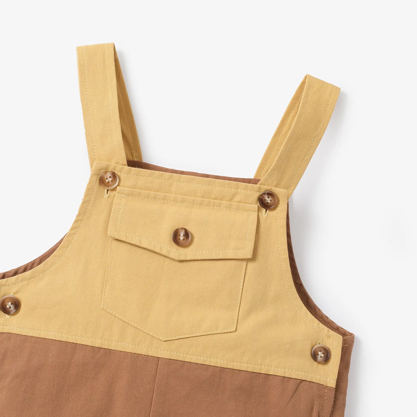 Toddler Boy/Girl Color-blocking Utility Overalls   image 3