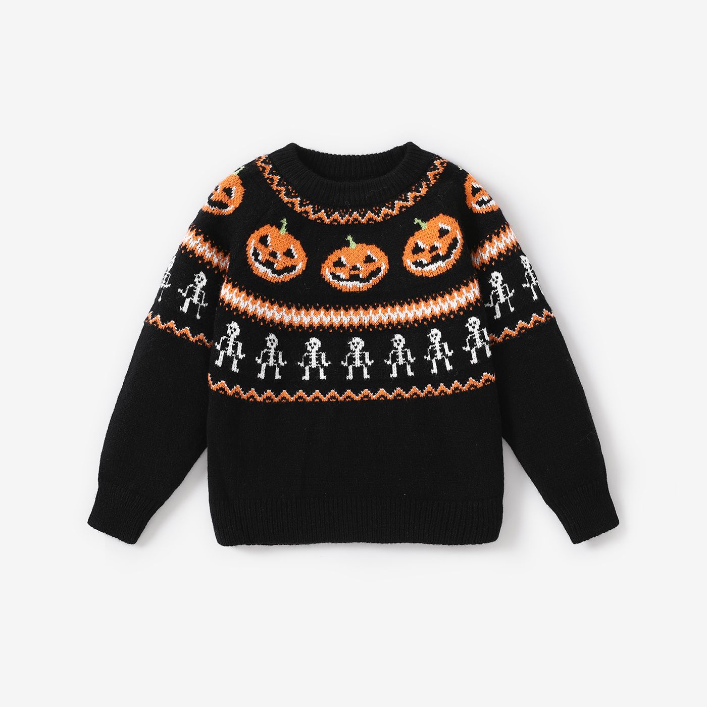 

Toddler Boy/Girl Halloween Pumpkin Pattern Sweater