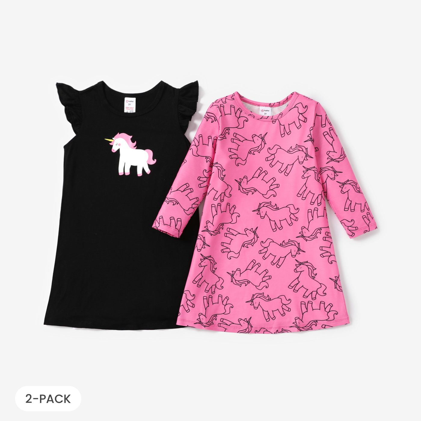 2pcs Toddler / Kid Girl Unicorn Pajamas Set