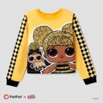 L.O.L. SURPRISE! Kid Girl Character Print Pullover Sweatshirt Yellow