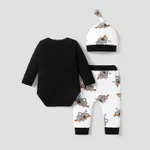 3pcs Baby Boy/Girl 95% Cotton Long-sleeve Koala Print Romper and Pants with Hat Set  image 5