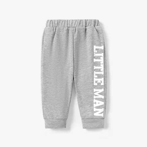 Baby Boy Letter Print Casual Sweatpants
