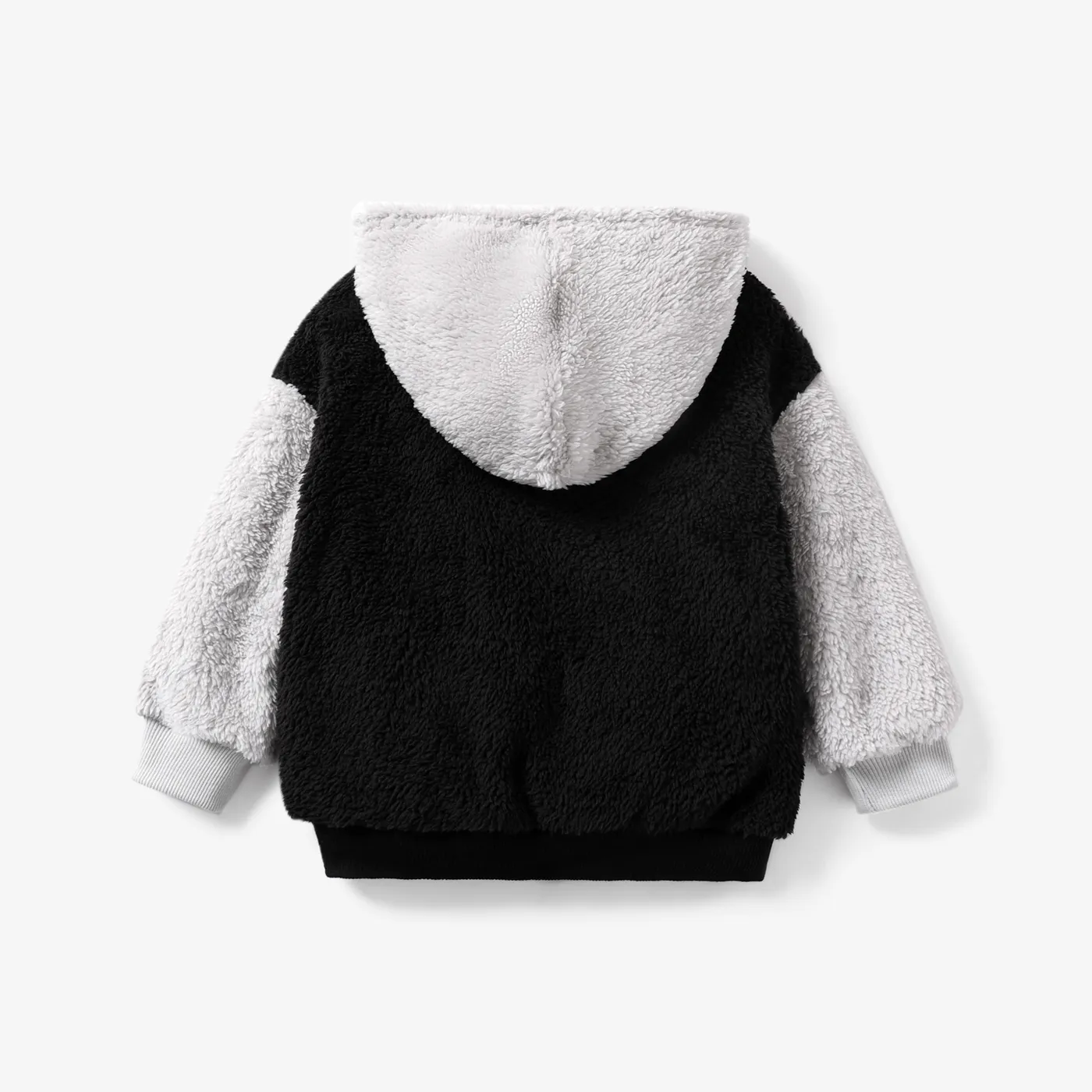 Criança Menino Costuras de tecido Casual Sweatshirt Preto image 3