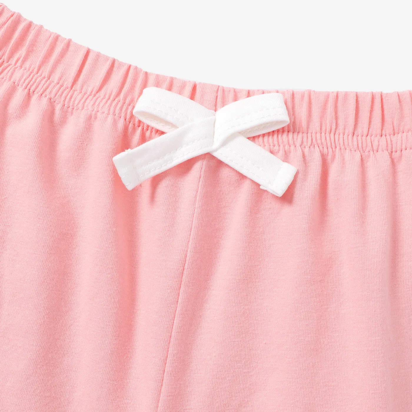2pcs Baby Girl Rainbow Pattern Ruffle Edge Set Pink image 3