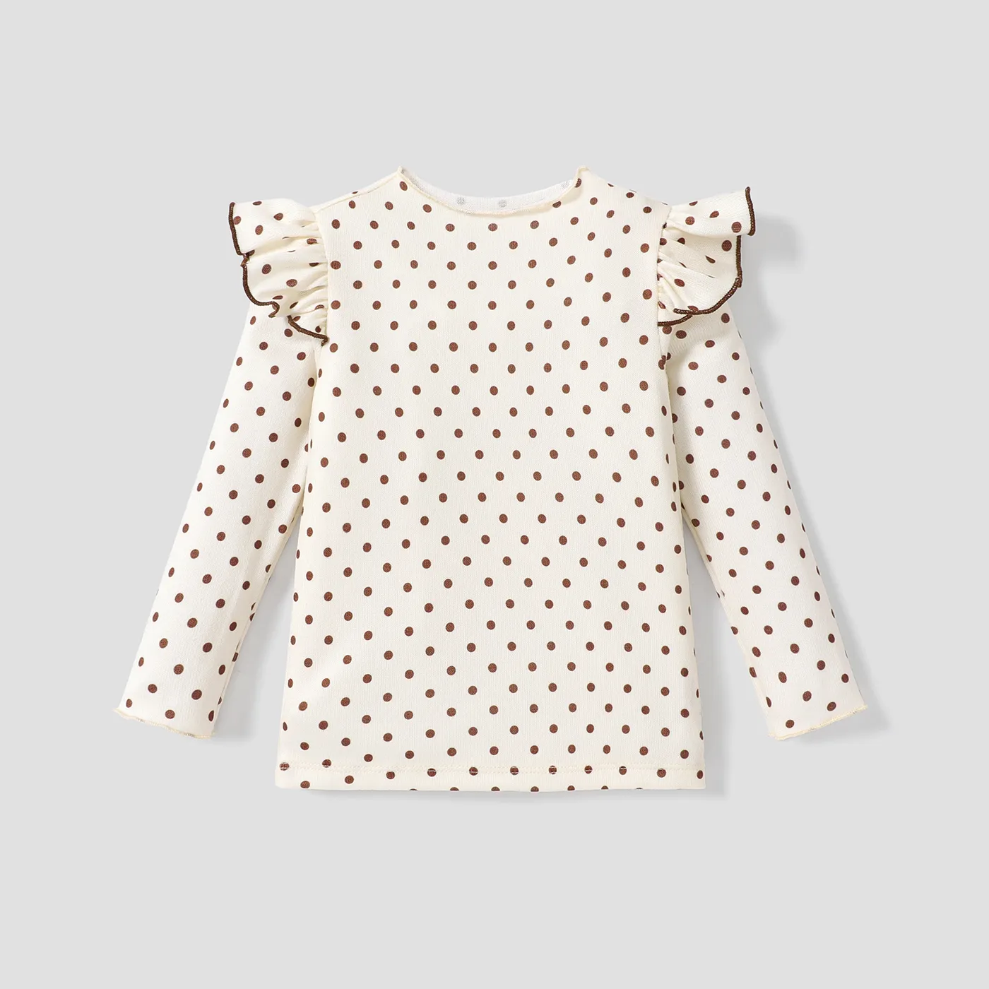 Toddler Girl Polka Dot Flutter Sleeve Tee