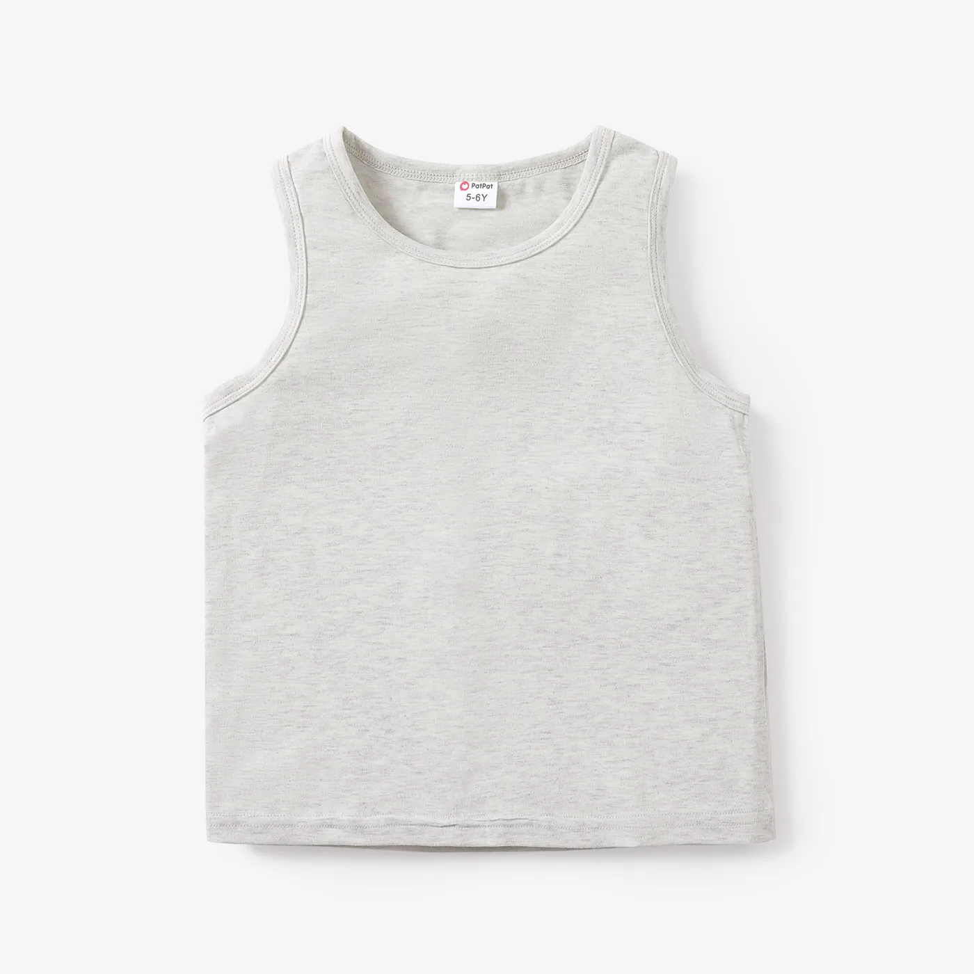 Kid Boy Simple Plain Tank Top  big image 1