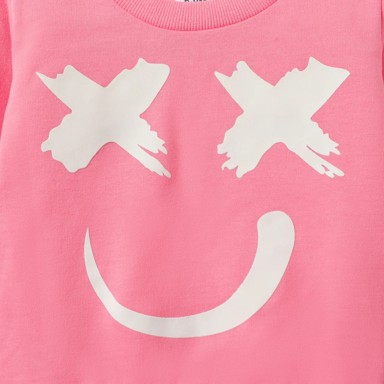 Baby Unisex Lässig Langärmelig Sweatshirts rosa big image 1
