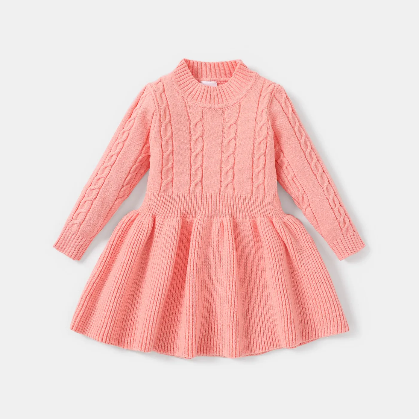 Bebé Con nudos Dulce Manga larga Vestido