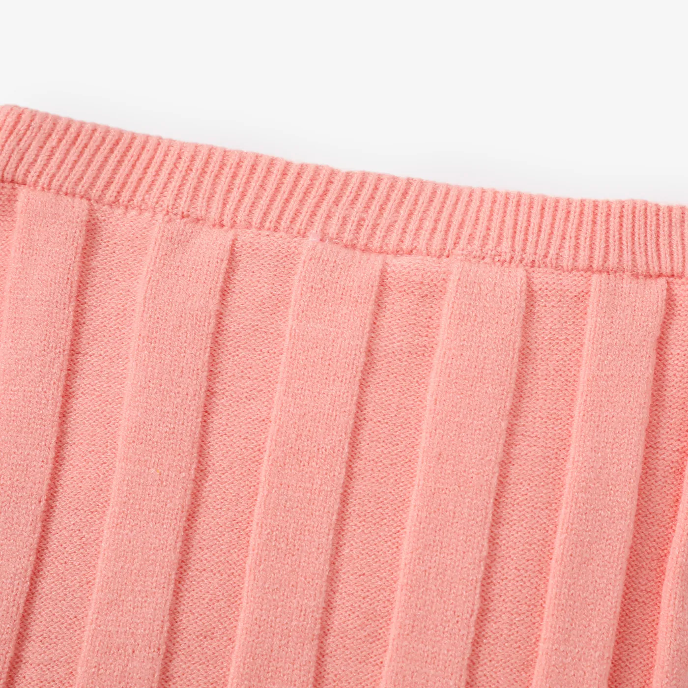 Toddler Girl Sweet Textured Turtleneck Sweater and Knit Skirt Set  image 5
