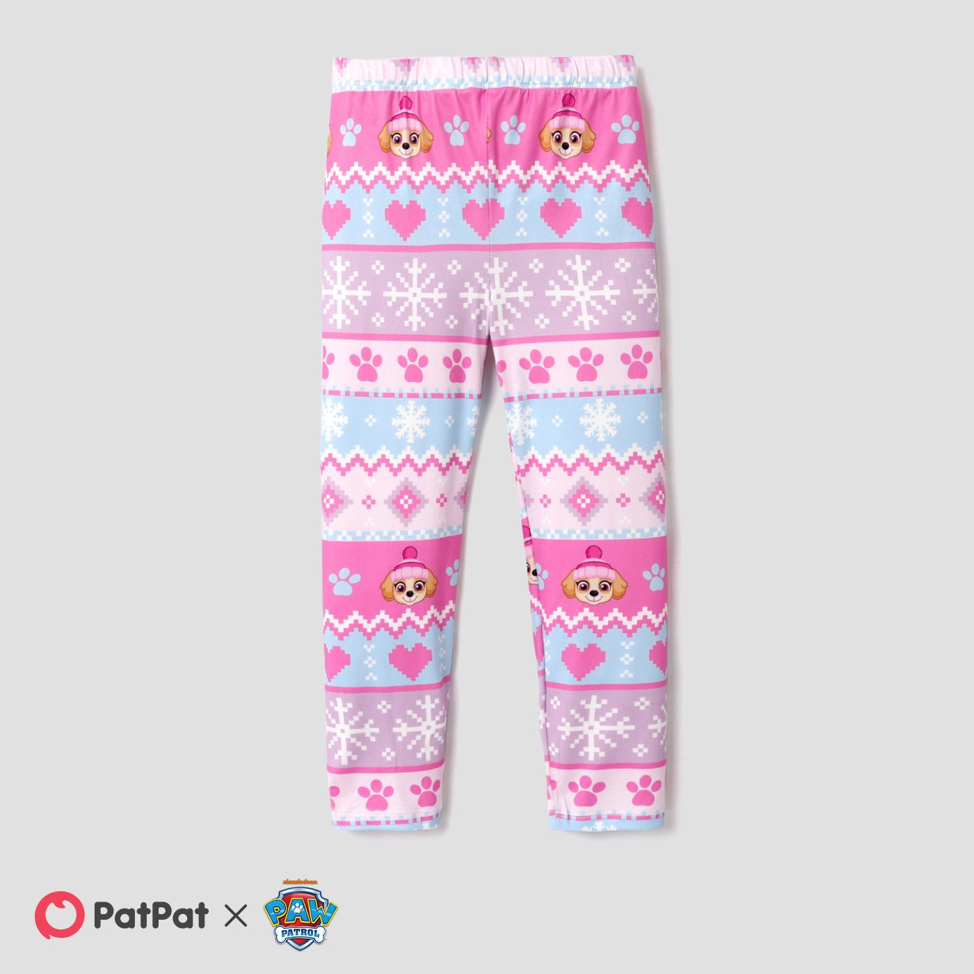 paw patrol toddler girl character print elasticized pants