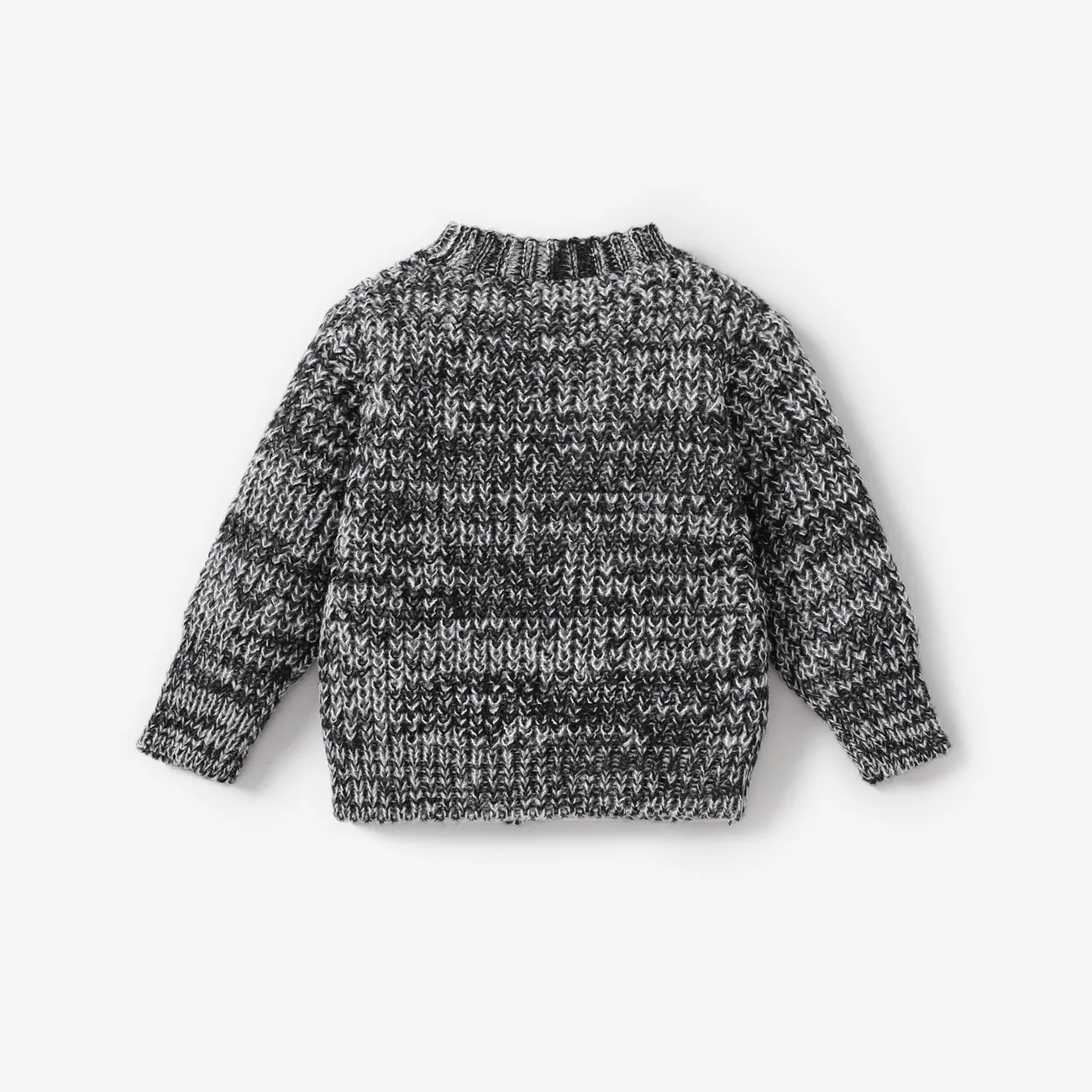 Baby Knit Cardigans Button Sweater Coat Black/White big image 1