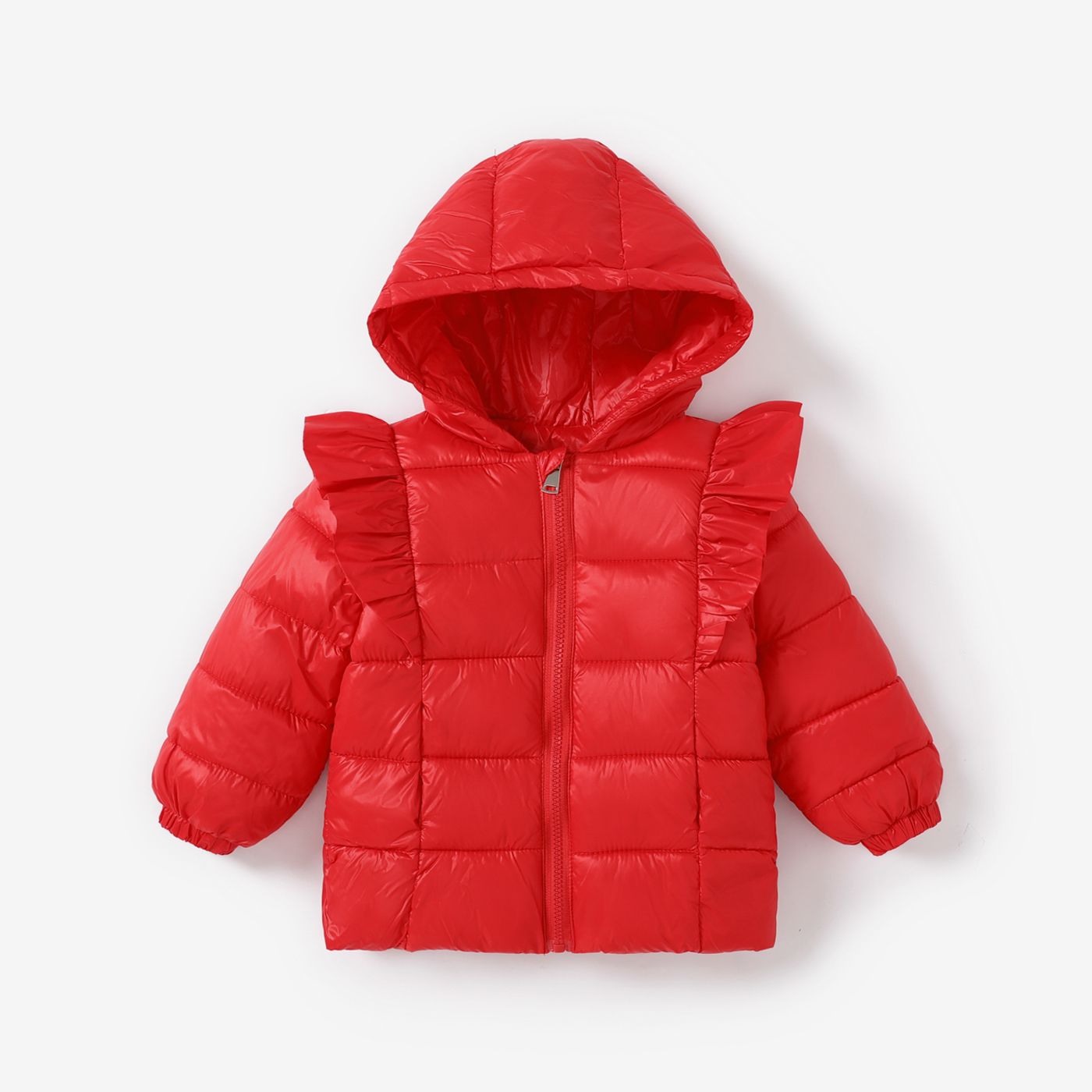 

Toddler Girl Sweet Ruffled Winter Coat