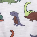 2pcs Baby Boy Allover Dinosaur Print Long-sleeve Sweatshirt and Pants Set  image 5
