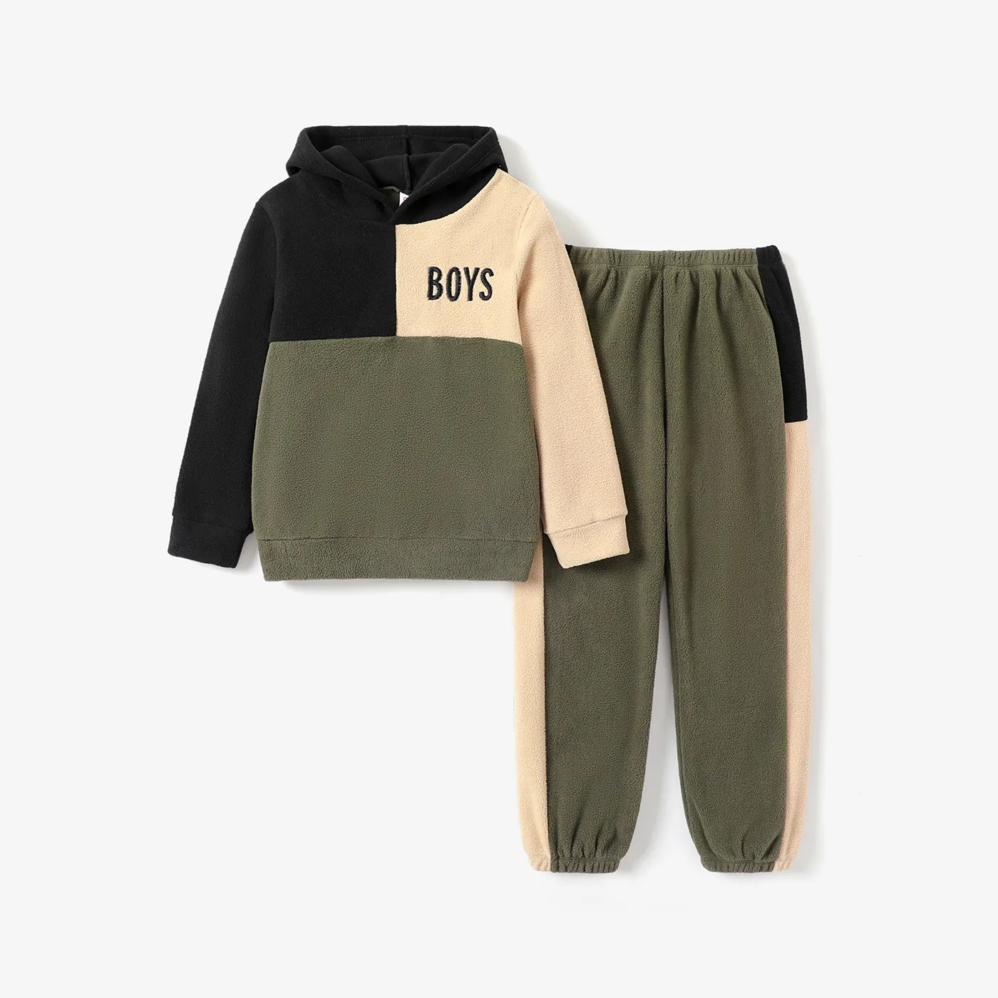 2pcs Kid Boy Trendy Casual Hooded Set