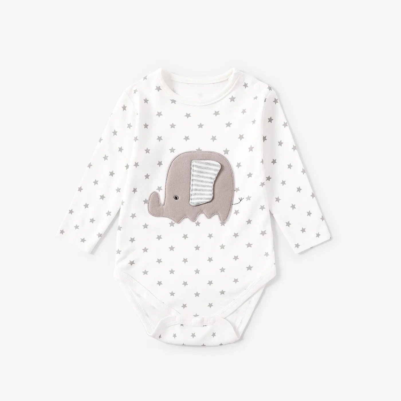 3pcs Baby Girl/Boy Super Soft Animal Elephant Pattern Gift Set White image 5