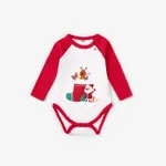 3pcs Baby Girl/Boy Christmas  Cotton Gift Set with Hat, Bodysuit, and Bib  image 5