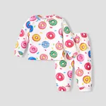 2pcs Baby/Toddler Girl Casual Pajamas Set Baby Multi-color