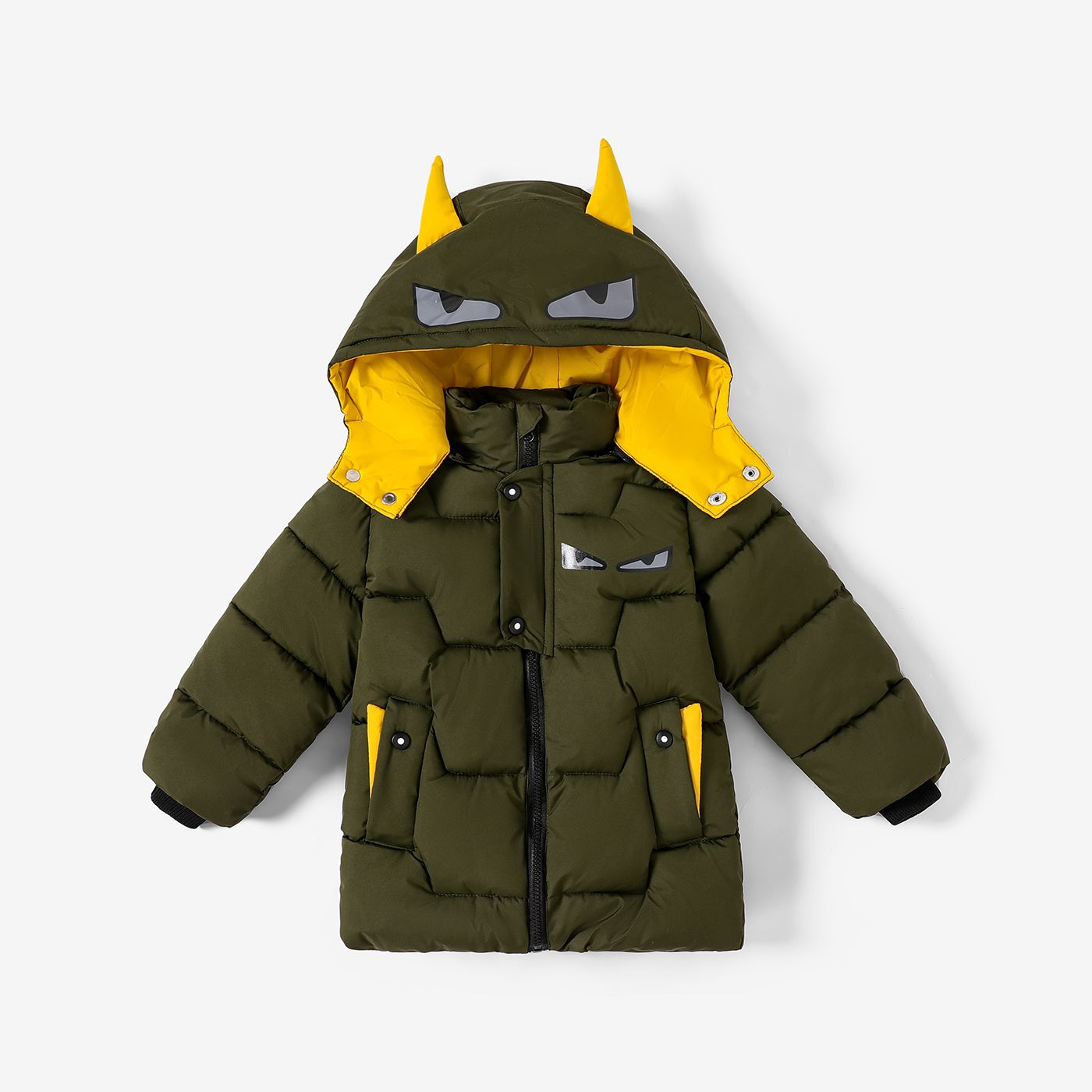 

Toddler Boy Hyper-Tactile 3D Animal Pattern Thick Cotton Coat