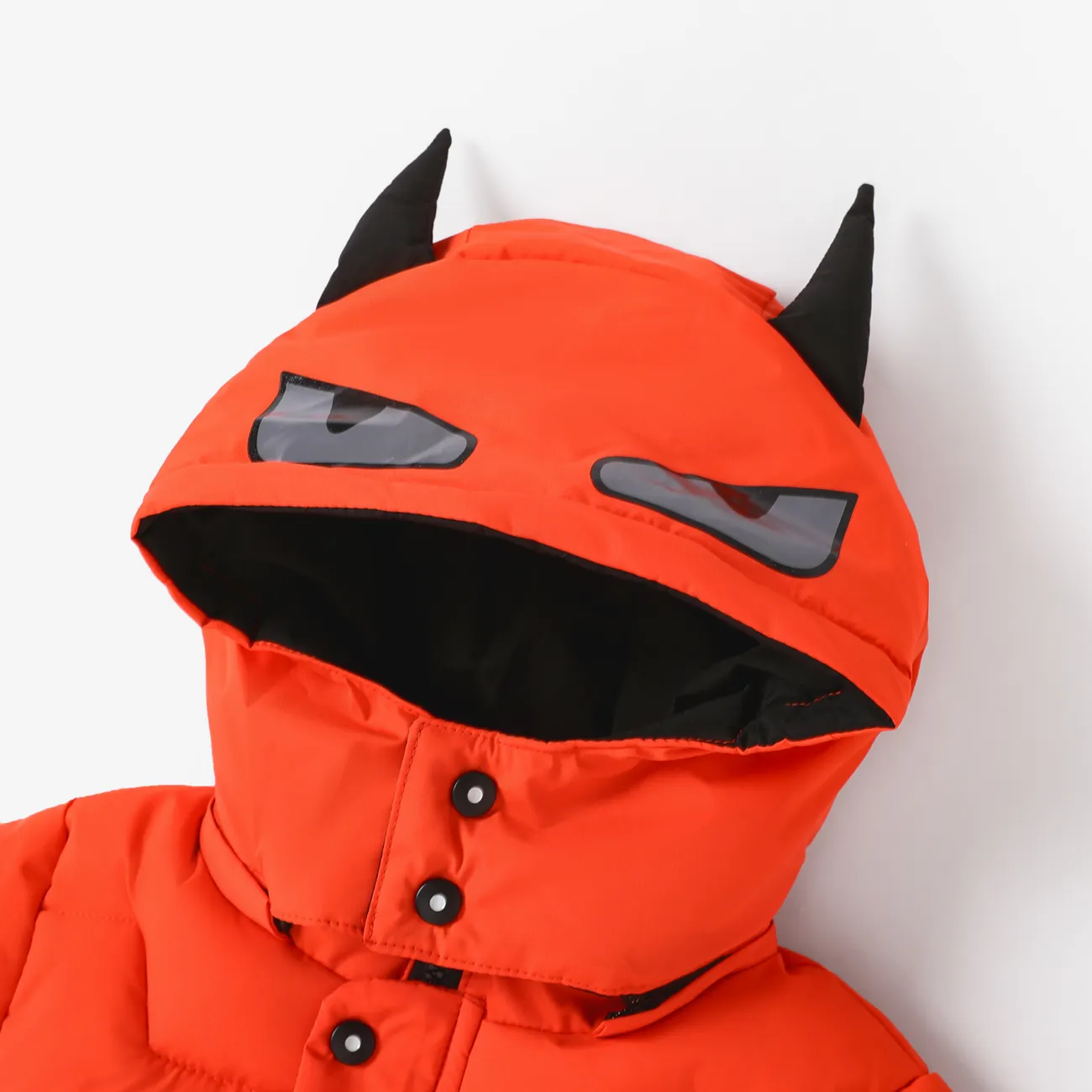 Toddler Boy Hyper-Tactile 3D Animal Pattern Manteau de coton épais Orange big image 1