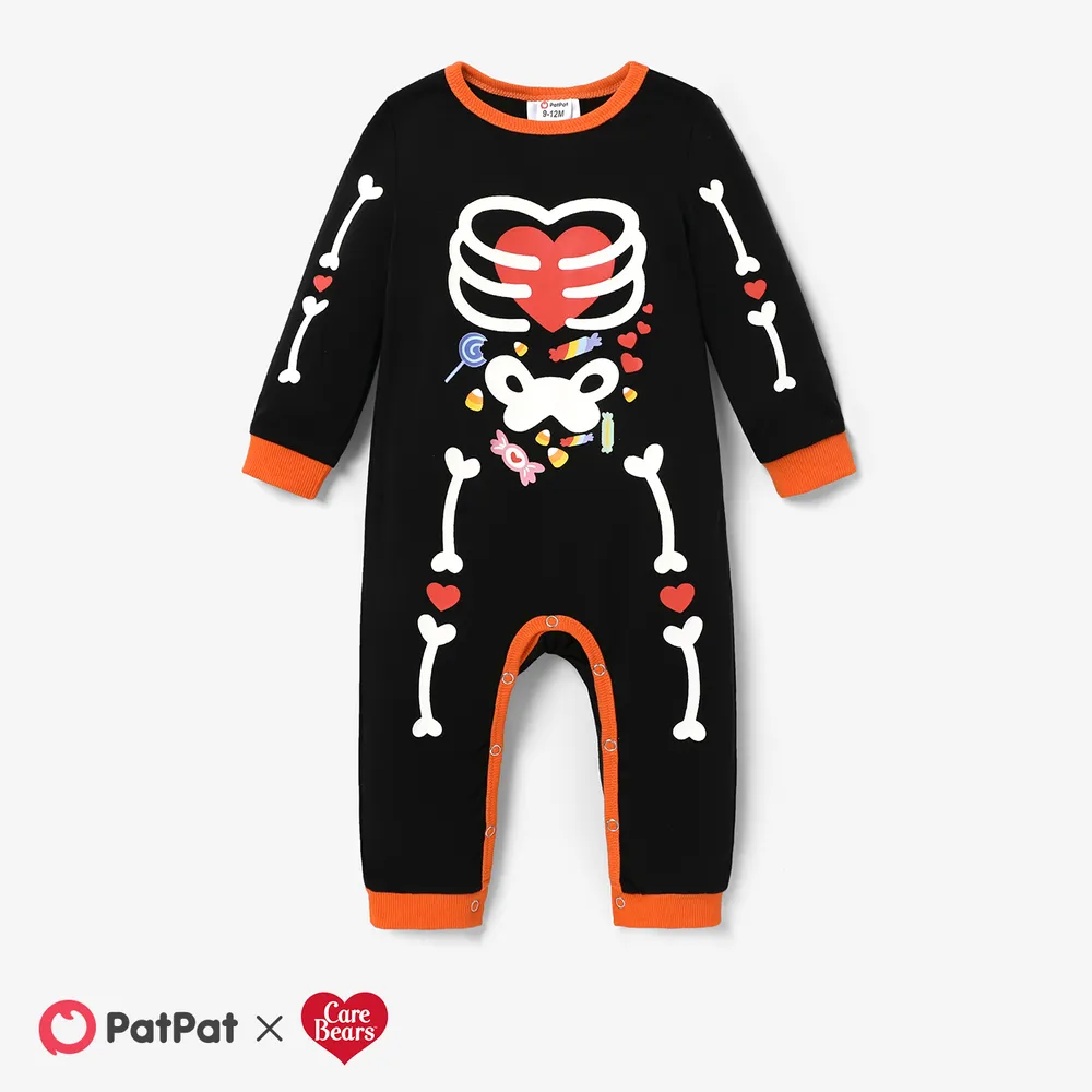 Care Bears Siblings Halloween Glow In The Dark Character Print Long-sleeve Set big image 3