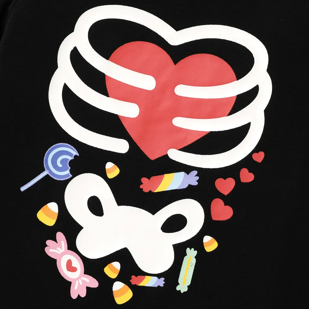 Care Bears Siblings Halloween Glow In The Dark Character Print Long-sleeve Set big image 5