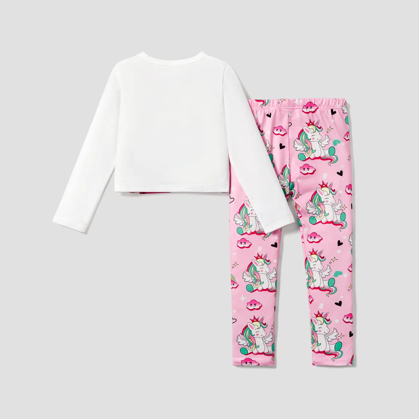 2pcs Kid Girl Unicorn Pattern Set  image 2