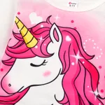 2pcs Kid Girl Unicorn Pattern Set Pink image 4