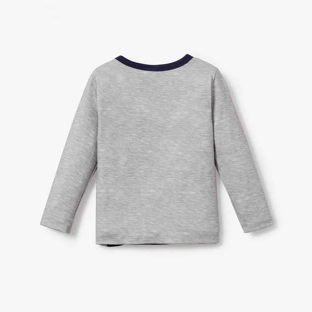 Medium Thickness Childlike Building Toddler Boy Long Sleeve Tee big image 2