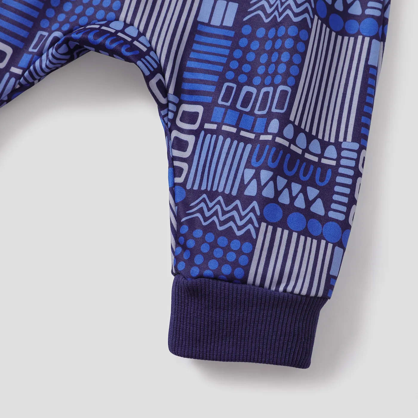 2pcs Baby Boy Casual Vehicle Pattern Bohemia Set Deep Blue image 6