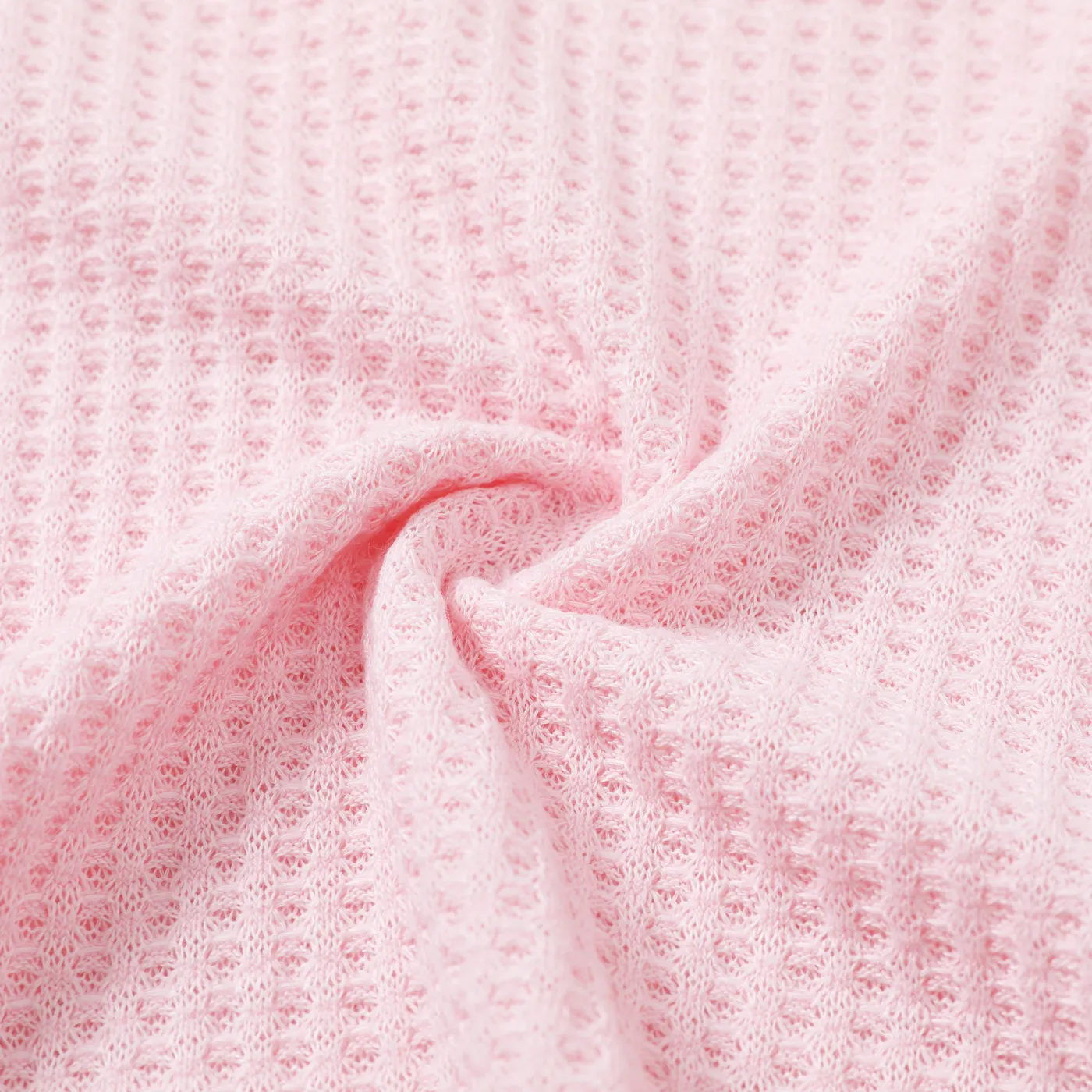 2-piece Toddler Girl Ruffled Textured Long-sleeve Top and Solid Color Pants Set Pink image 5