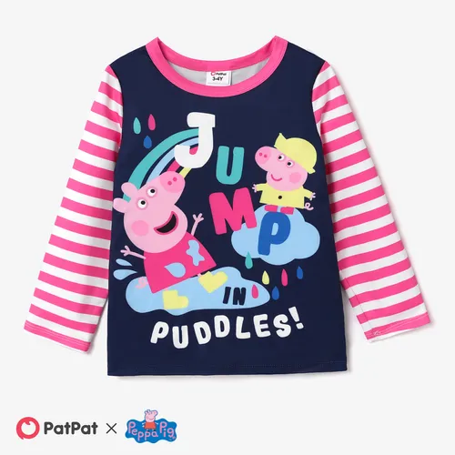 Peppa Pig Toddler GIrl Character Print Long-sleeve T-shirt