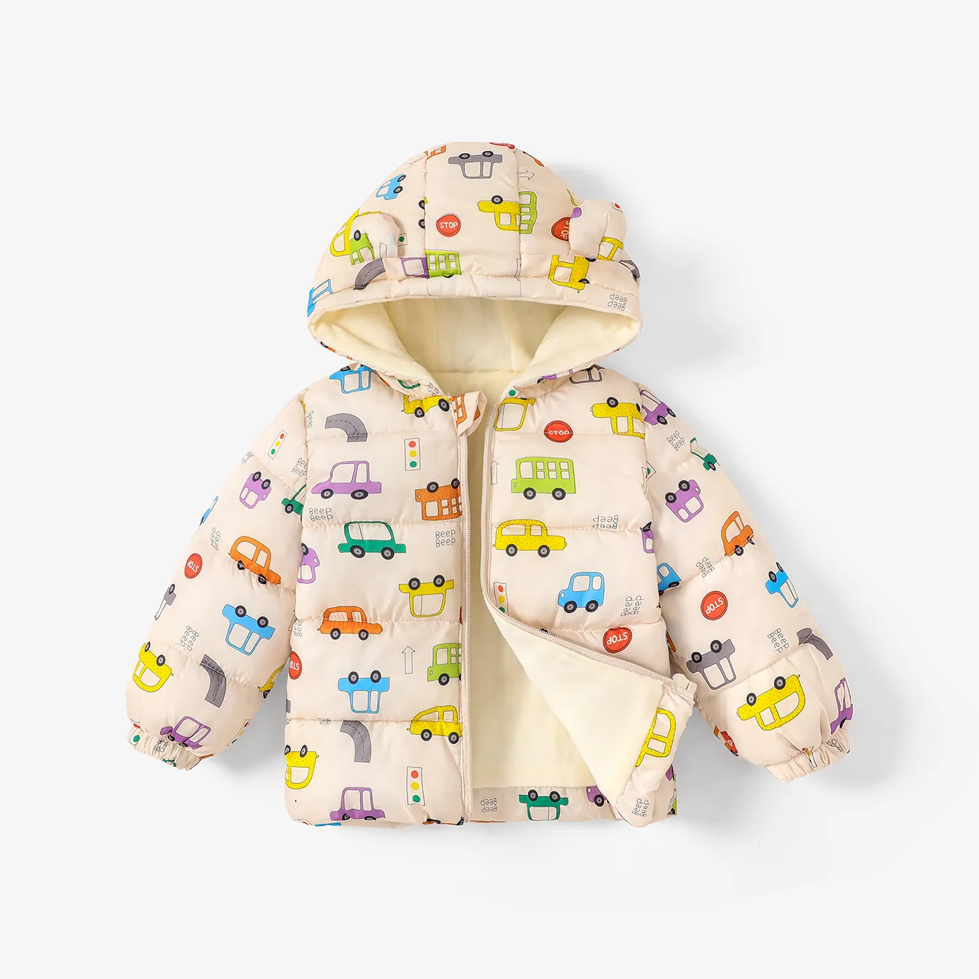 Toddler Boy/Girl Childlike Style Cotton-Padded Hooded Coat