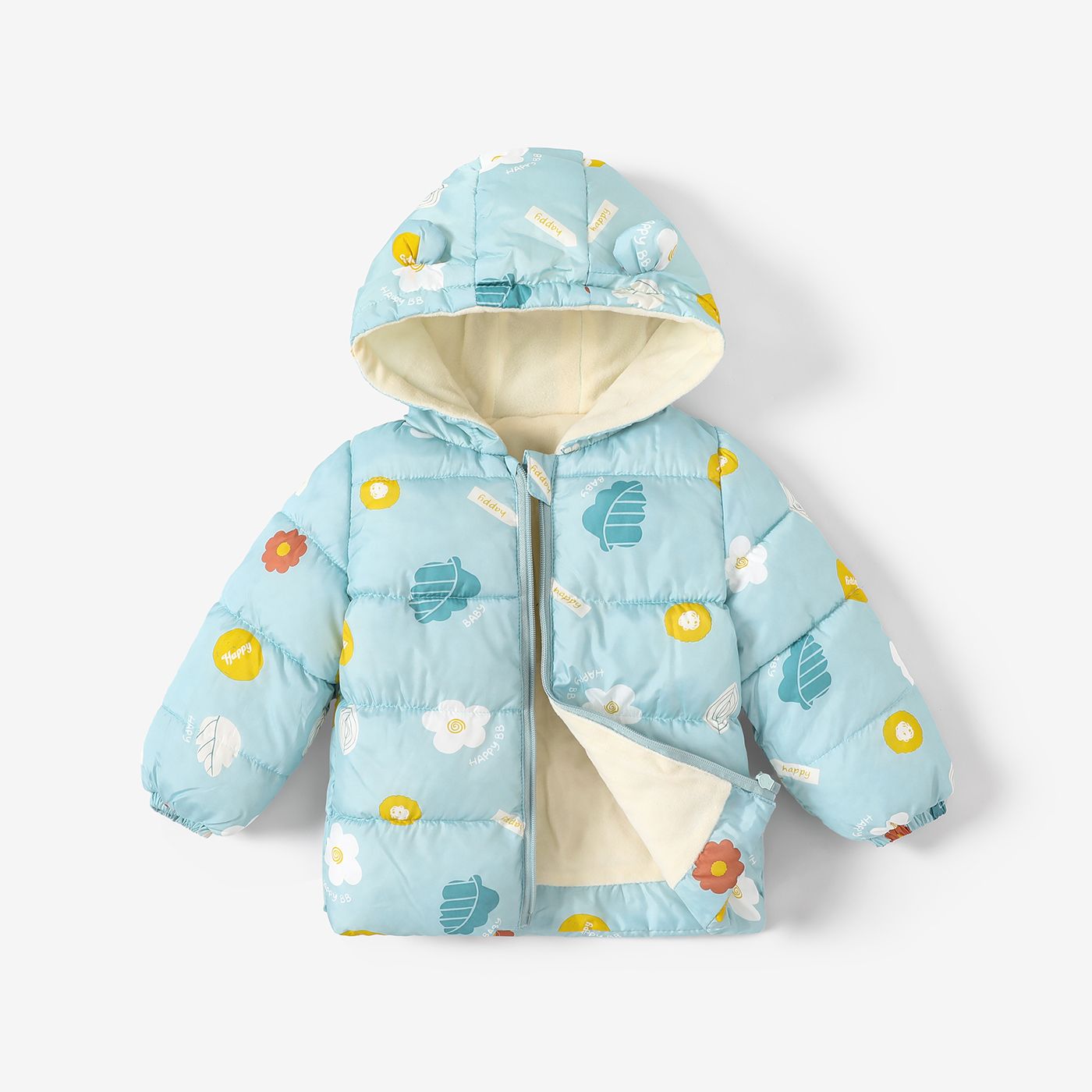 2PCS Toddler Girl Childlike Style Manteau à Capuche