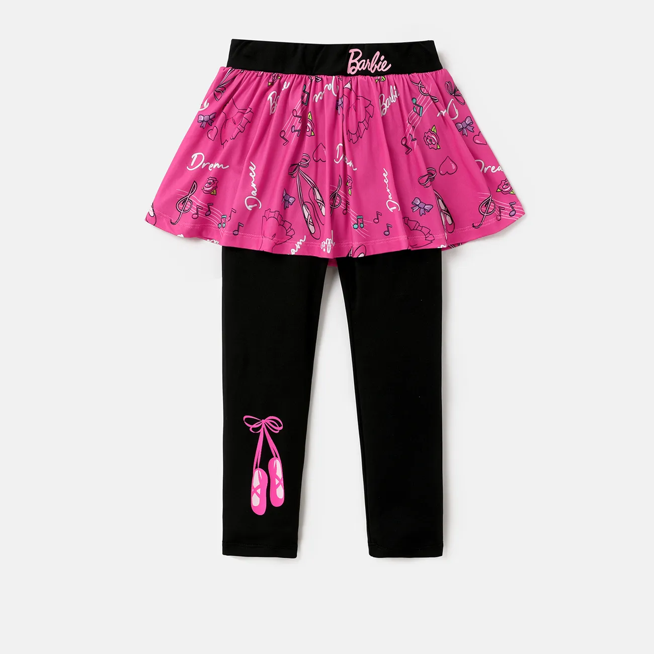 Barbie طماق & سروال & سروال التمهيد 2 - 6 سنوات حريمي طبعة فيونكة أسود big image 1