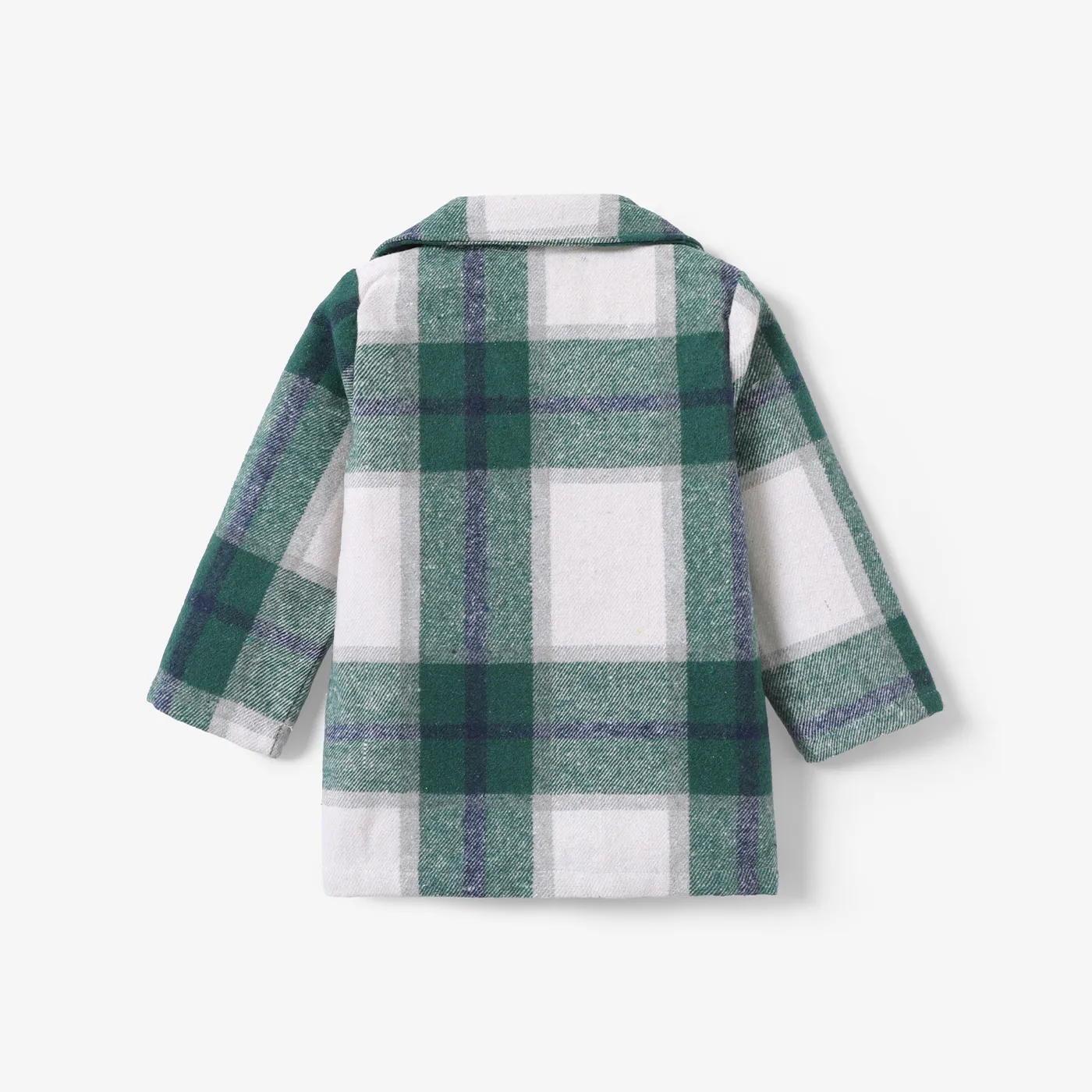 Toddler Boy/Girl Classic Grid Coat  Green image 3