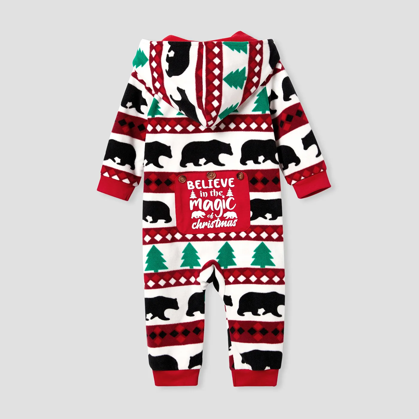 Christmas Family Matching Festival Theme All-over Print Long-sleeve Pajamas Sets(Flame resistant)  image 3